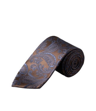 ETON Brown Mauve Paisley Tie