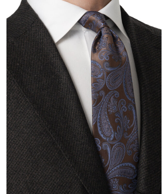 Brown Mauve Paisley Tie