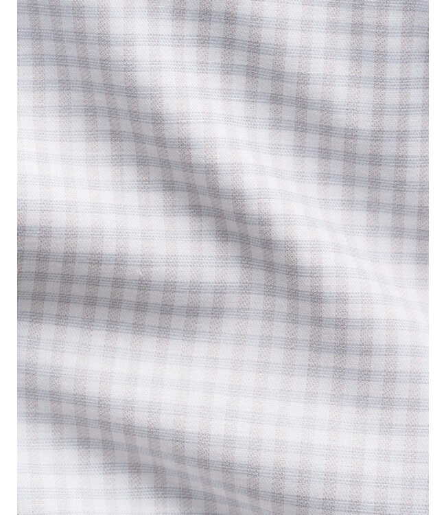 Slim Fit Grey Check Twill Shirt