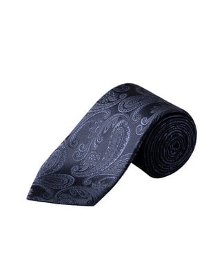 ETON Black Purple Paisley Tie