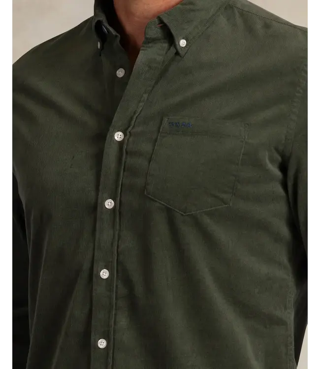 Modern Fit Ranger Green Corduroy Shirt