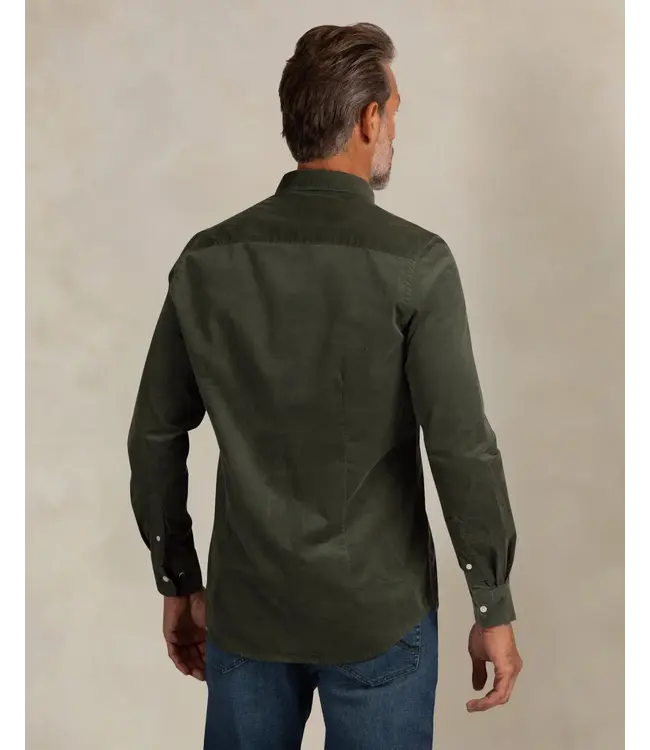 Modern Fit Ranger Green Corduroy Shirt