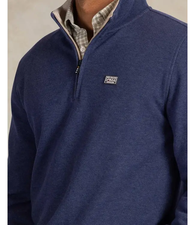 Ink Blue Melange 1/4 Zip