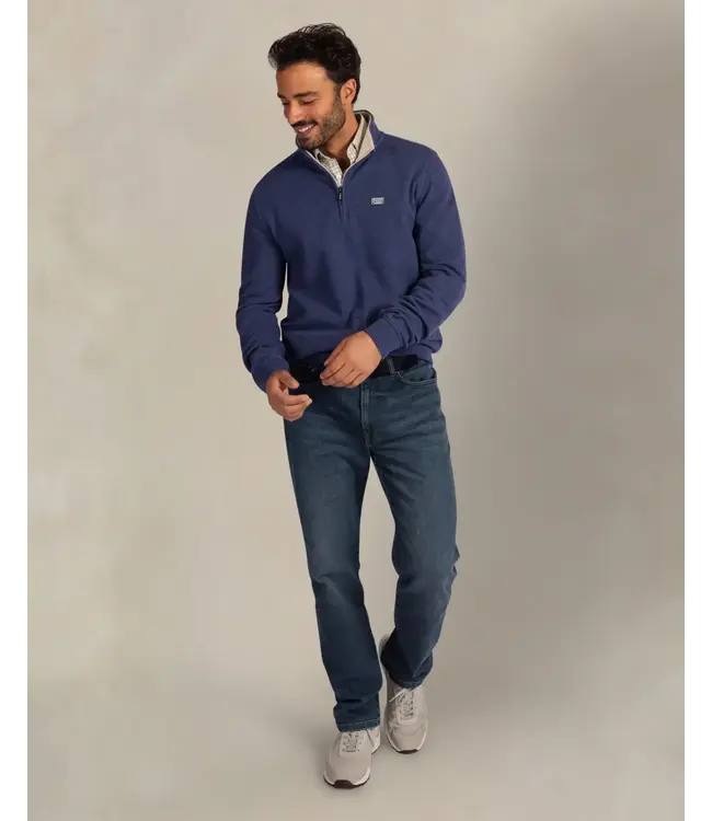 Ink Blue Melange 1/4 Zip