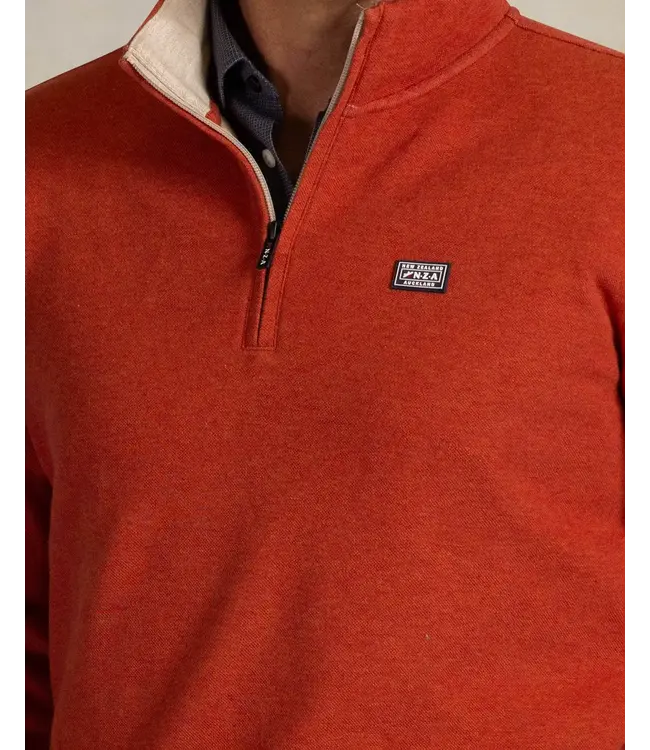 Rusty Orange Melange 1/4 Zip