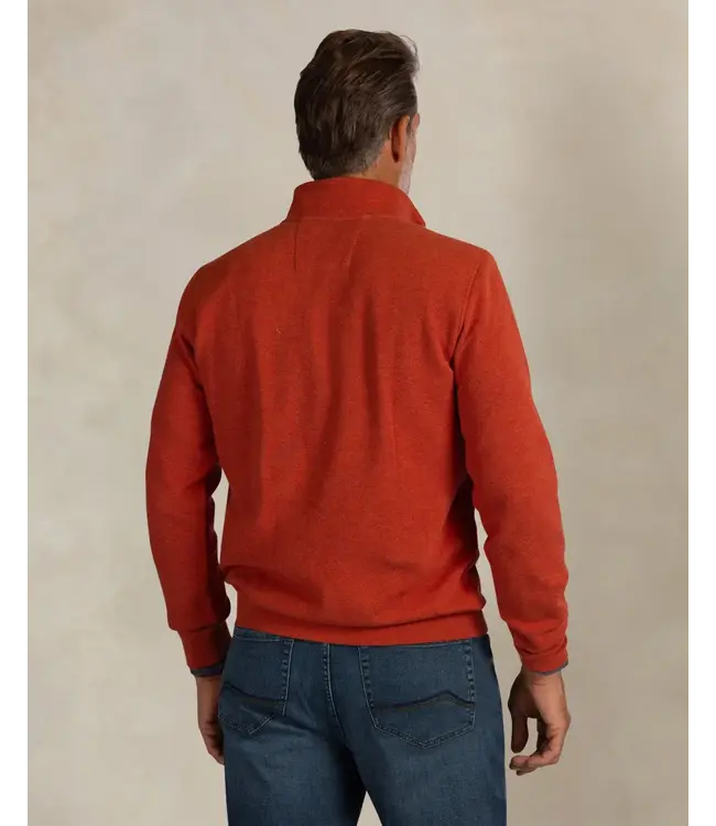 Rusty Orange Melange 1/4 Zip