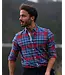 NEW ZEALAND Modern Fit Blue Red Plaid Shirt