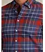 Modern Fit Blue Red Plaid Shirt