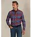 Modern Fit Blue Red Plaid Shirt