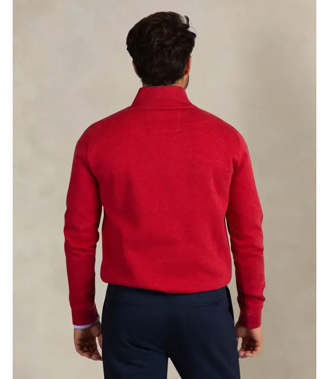 Deep Red Melange 1/4 Zip