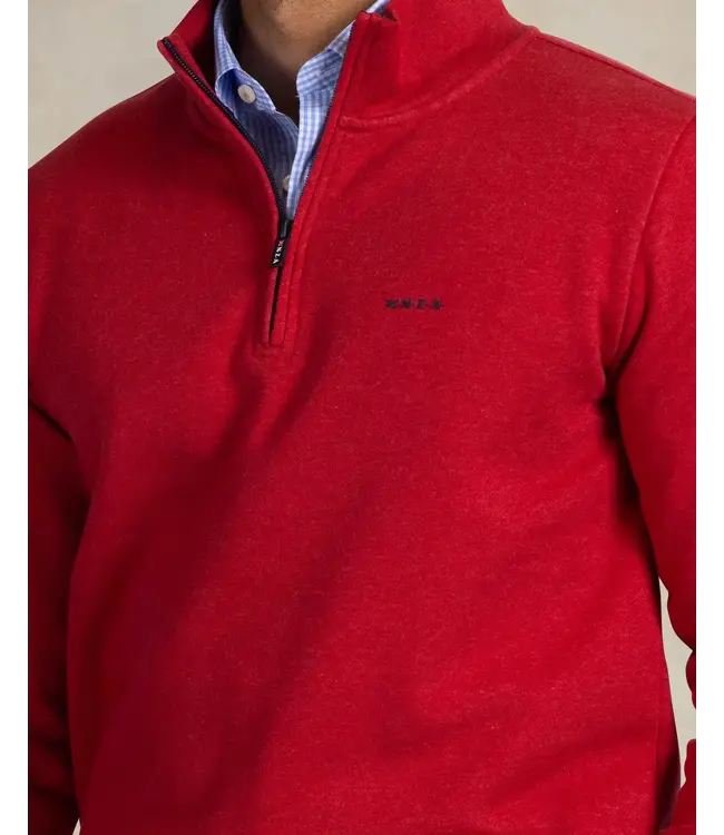 Deep Red Melange 1/4 Zip