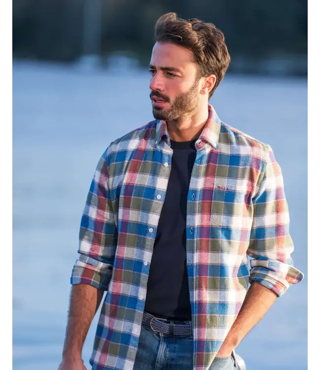 Modern Fit Multi Colour Block Shirt