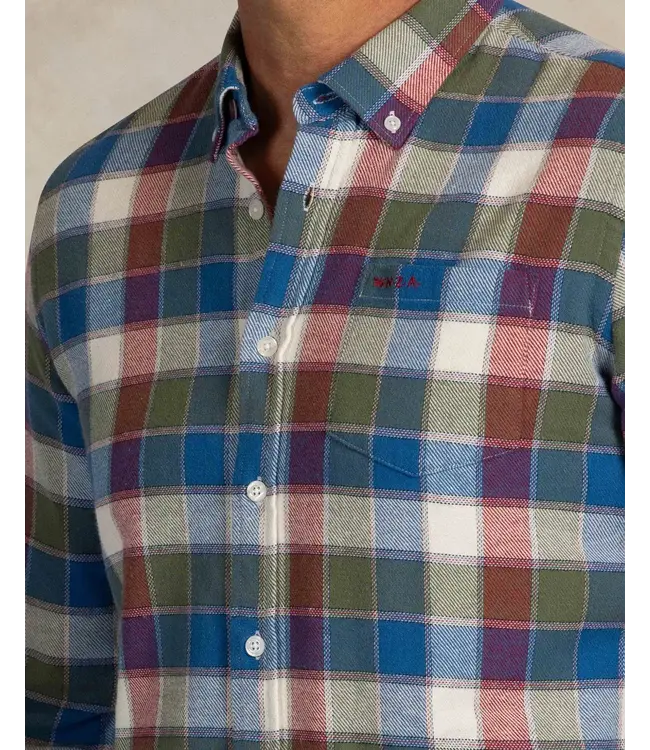 Modern Fit Multi Colour Block Shirt