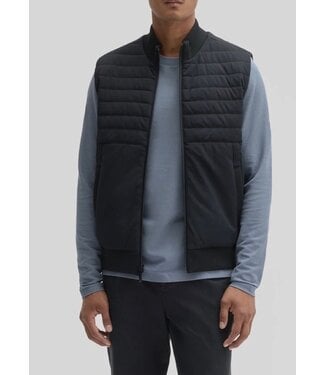 ROBERT BARAKETT Black Fremantle Quilted Vest