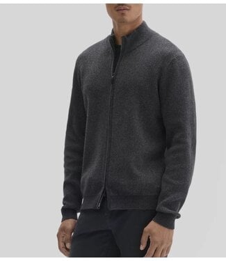 ROBERT BARAKETT Black Idris Full Zip Sweater