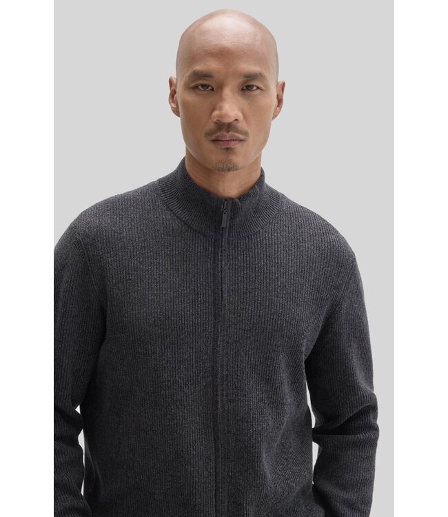 Black Idris Full Zip Sweater