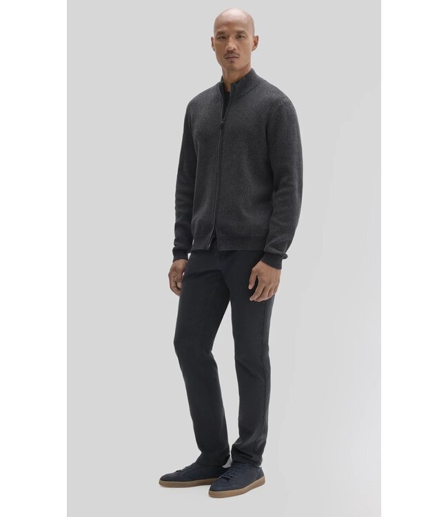 Black Idris Full Zip Sweater