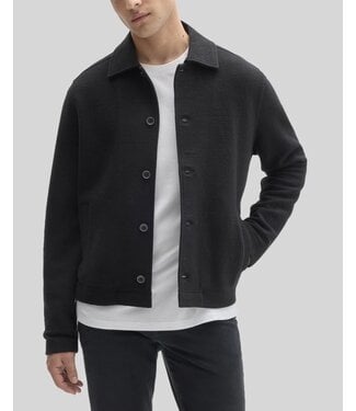 ROBERT BARAKETT Black Dumas Shirt Jacket