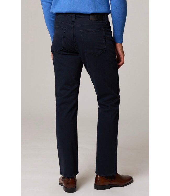Modern Fit Navy Wool Lux 5 Pocket Pants