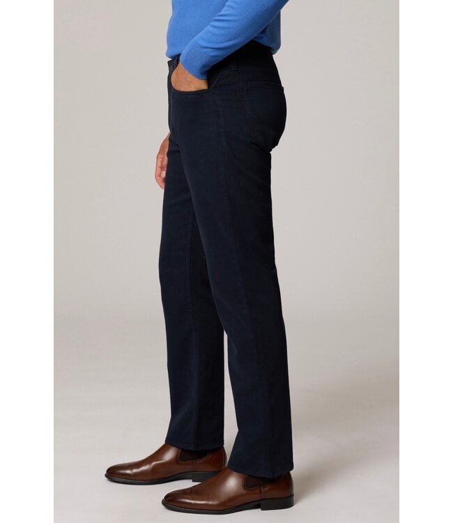 Modern Fit Navy Wool Lux 5 Pocket Pants