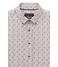 Modern Fit Tan Blue Print Shirt
