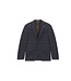 Modern Fit Navy Brown Plaid Sport Coat
