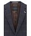 Modern Fit Navy Brown Plaid Sport Coat