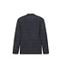 Modern Fit Navy Brown Plaid Sport Coat