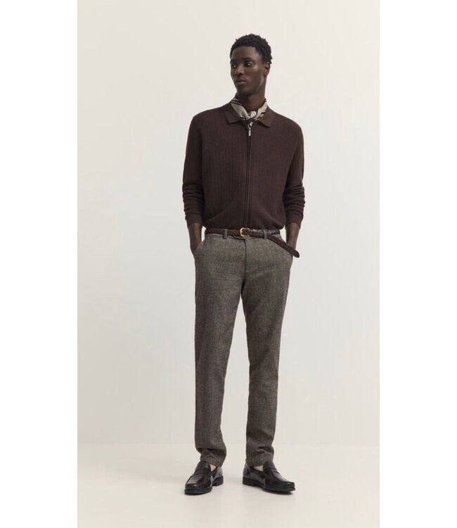 Modern Fit Brown Heavy Twill Pants