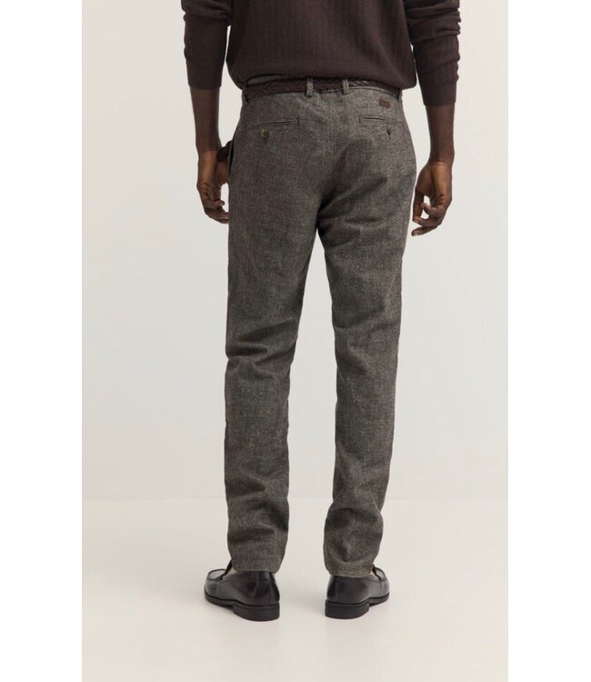 Modern Fit Brown Heavy Twill Pants