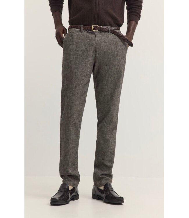Modern Fit Brown Heavy Twill Pants
