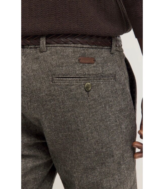 Modern Fit Brown Heavy Twill Pants