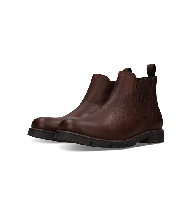 Dark Brown Zippered Chelsea Boots