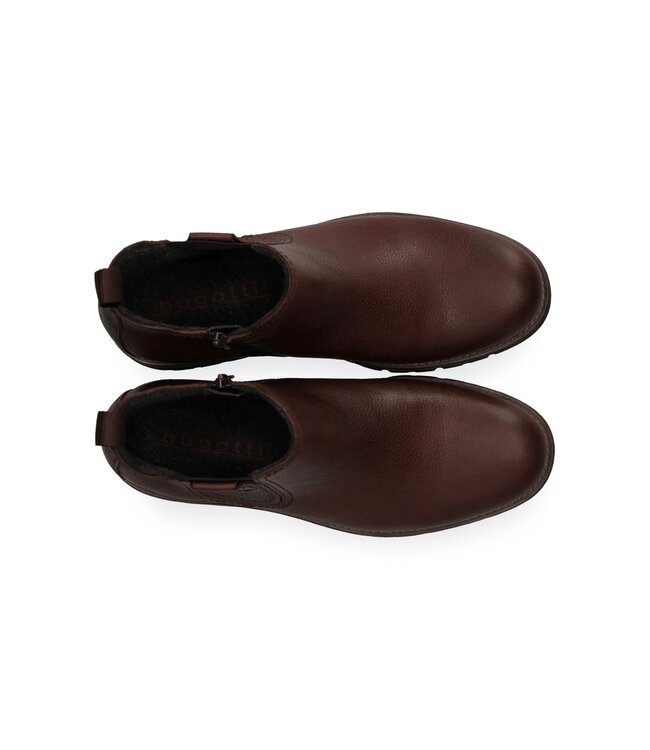 Dark Brown Zippered Chelsea Boots