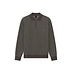 Brown Print Polo Sweater