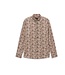 Modern Fit Tan Paisley Corduroy Shirt