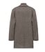 Brown Plaid Wool Coat