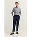 Modern Fit Green Navy Paid Shirt