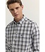 Modern Fit Green Navy Paid Shirt