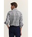 Modern Fit Green Navy Paid Shirt
