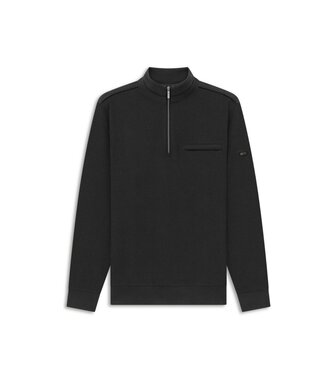 BUGATTI Charcoal Tan Trim 1/4 Zip