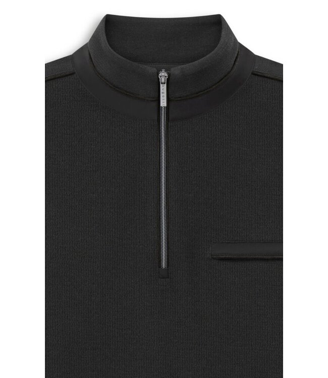 Charcoal Tan Trim 1/4 Zip