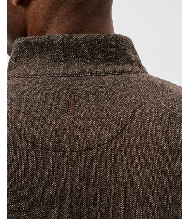 Coffee Cotton Blend Henley