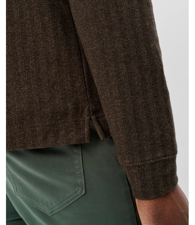 Coffee 1/4 Button Henley