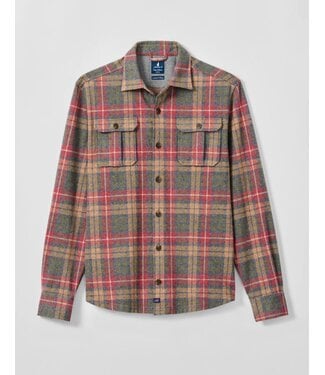 JOHNNIE-O Forest Yule Tartan Overshirt