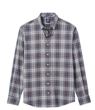 JOHNNIE-O Classic Fit Port Scotia Plaid Shirt