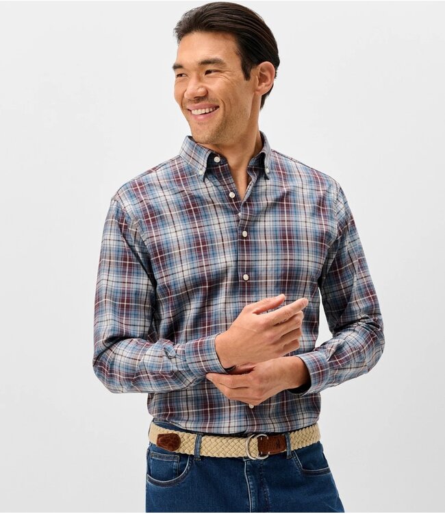 Classic Fit Port Scotia Plaid Shirt