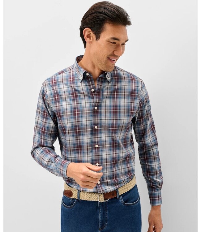 Classic Fit Port Scotia Plaid Shirt