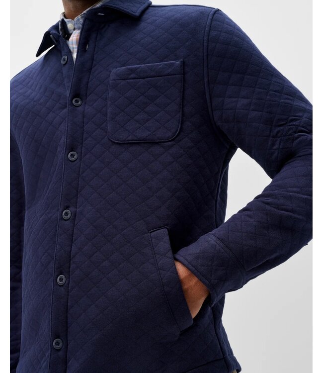 Navy Stowe Quilted Swacket