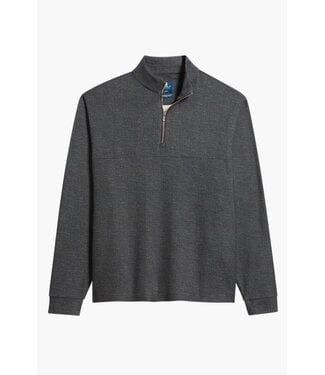 JOHNNIE-O Coffee Mikey Printed Check 1/4 Zip